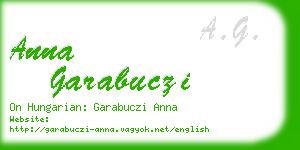 anna garabuczi business card